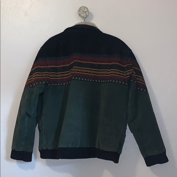 Vintage Leather/ Wool RETRO Jacket - Picture 2 of 11